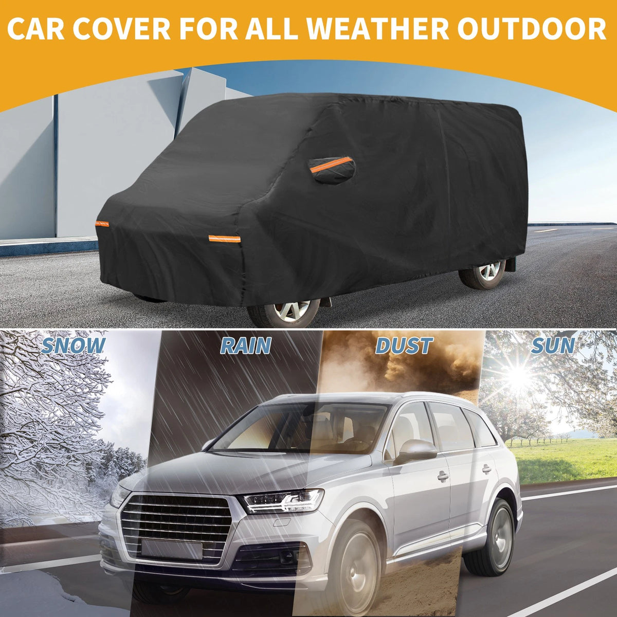 Car Cover Waterproof All Weather Replacement for Ford Transit Connect (2005–2023)