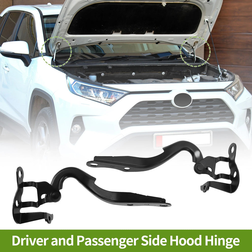 Hood Hinge Set Replacement for Toyota Yaris 2007–2016 Front Bonnet 1 Pair