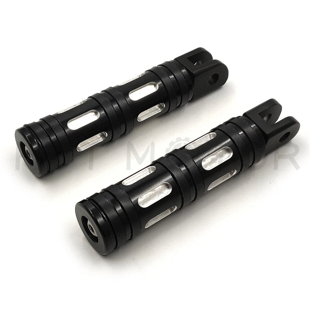 Black Edge Cut Footpegs for Harley FXBB FXBR FXBRS FXLR (2018–Later)
