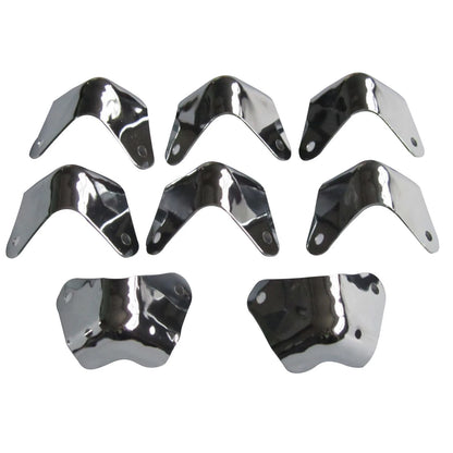 8 Pack Metal 2 Leg Cabinet Corners for Fender Amplifier (Fits )