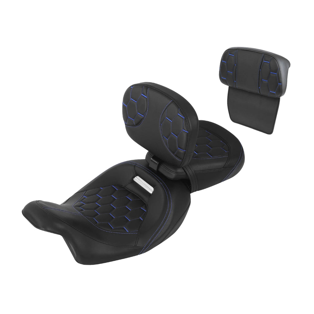 Backrest Pad Set for Harley Road Street Glide (2014–2023)