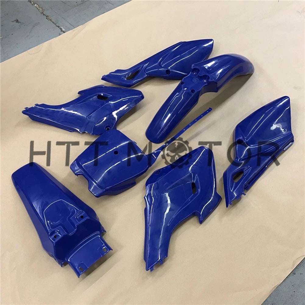 7X Blue Plastic Fairing Body Cover Kits for Baja Dirt Runner 125 (2010–2015)