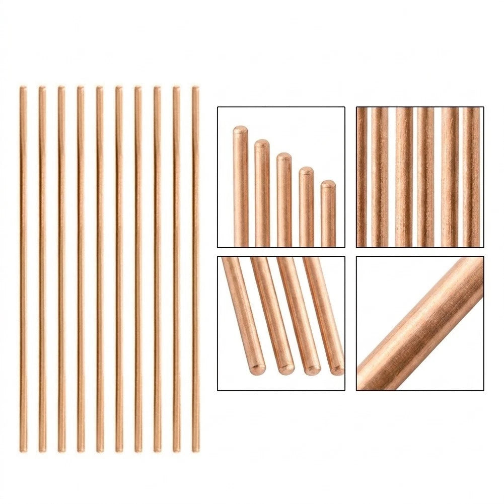 Set of 5 Copper Welding Rods 500mm for Copper Pipe