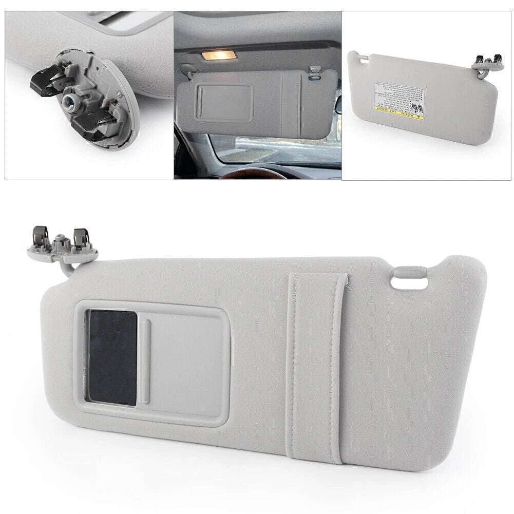 Gray Sun Visor for Toyota Camry (2007–2011) Driver Side, Sunroof, Light