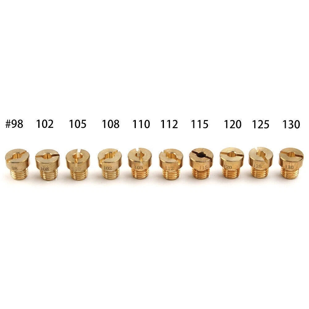 10pcs carburetor main nozzle kit for Dellorto PHBG SHA (5mm) #98-130