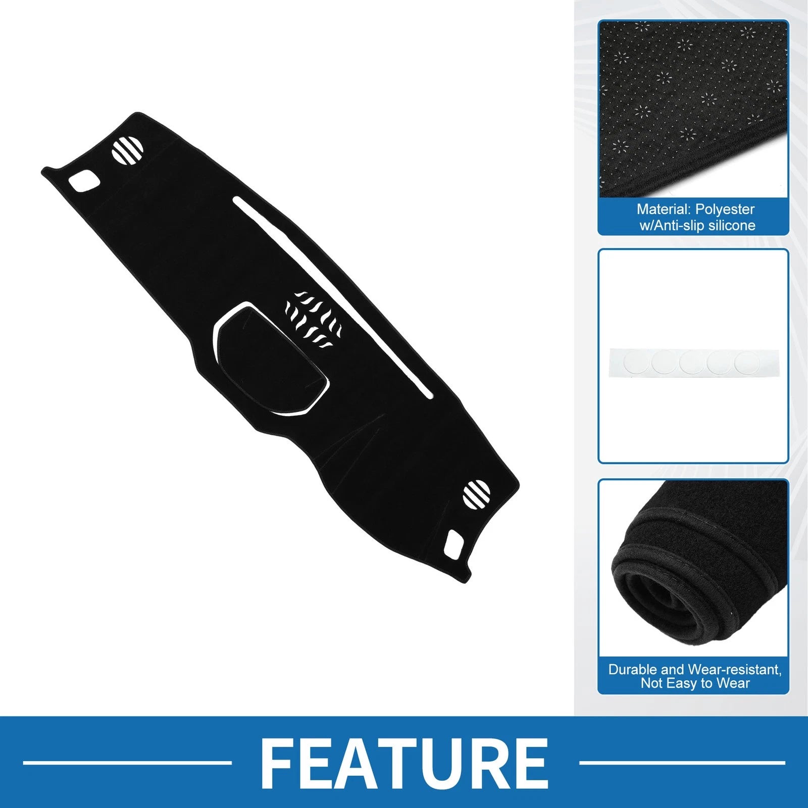 Dashboard Dash Cover Mat for Toyota Tundra (2014–2021) Sun Protector Pad
