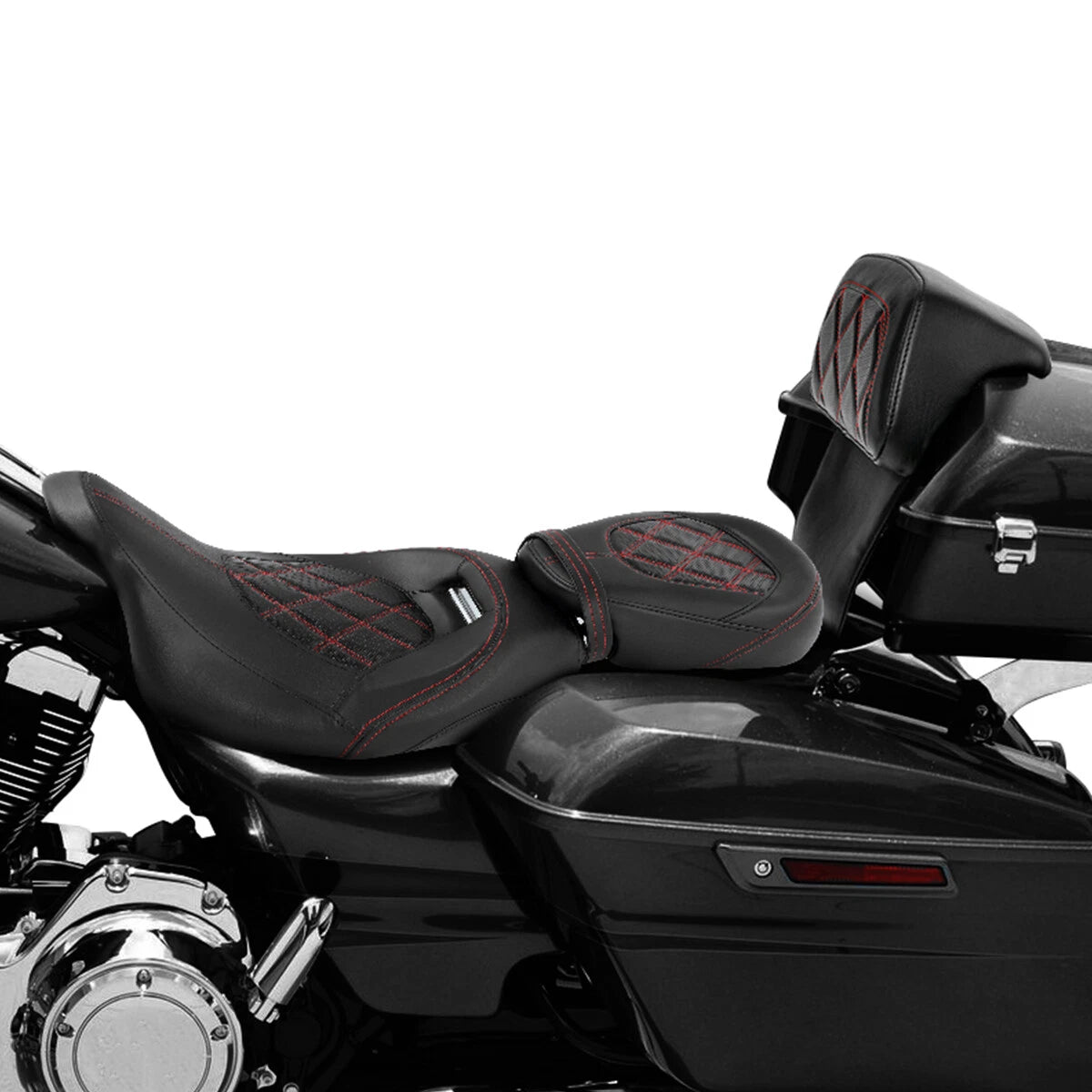 Seat Backrest Pad for Harley Touring Electra Glide (2014–2023)