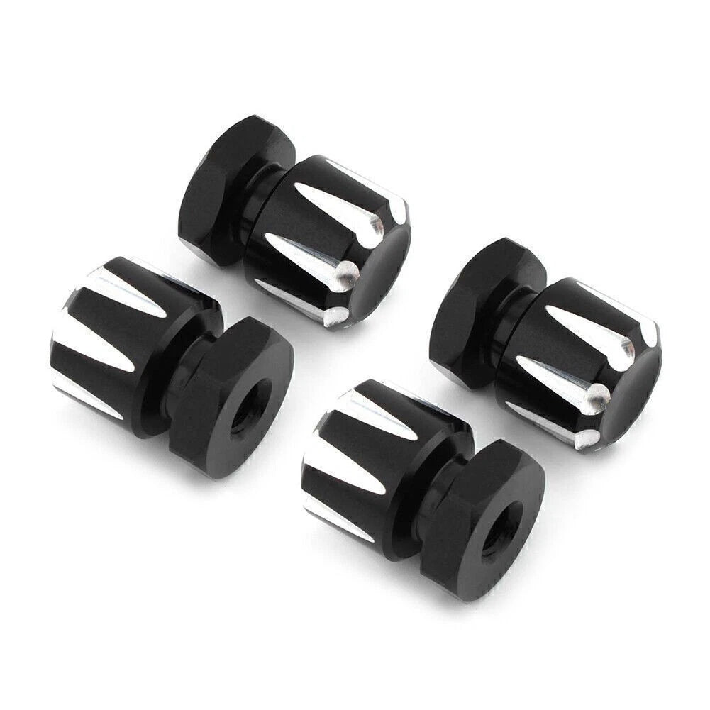 Set of 4 Mounting Nuts Bolts for Harley Road King, Road Glide, Softail, Fat Boy