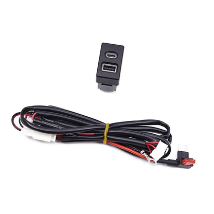 18W Type-C + QC3.0 Fast Charging Adapter for Mazda 2 3 5 6 CX-7 (2010–2023)