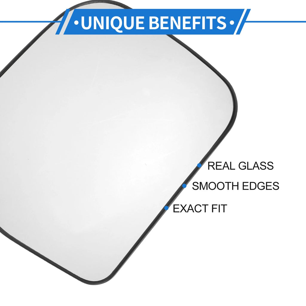 Right Passenger Side Mirror Glass Non Heated Replacement for Toyota Previa (2003–2009)