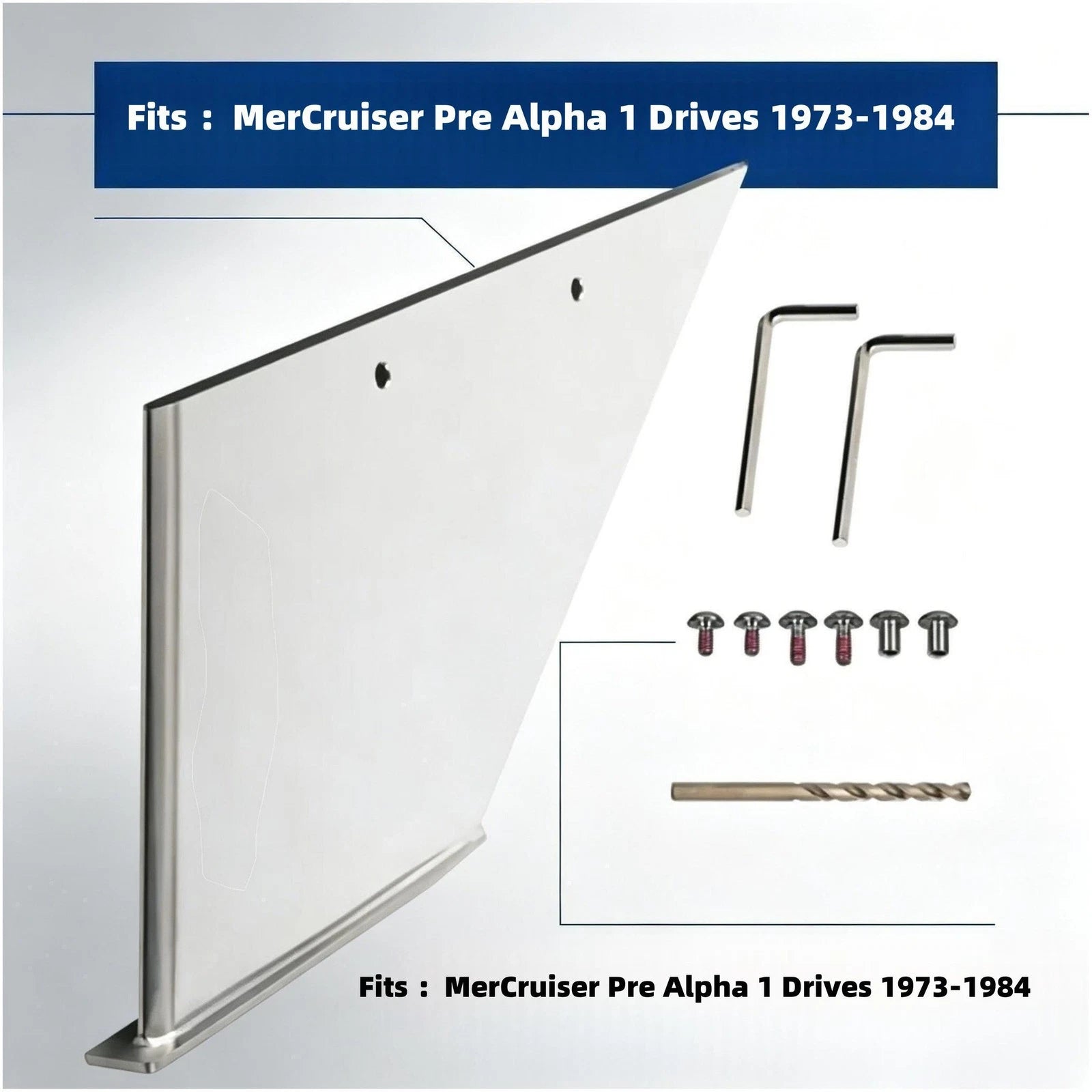 Skeg Protector for MerCruiser Pre Alpha 1 Drives (Stainless)