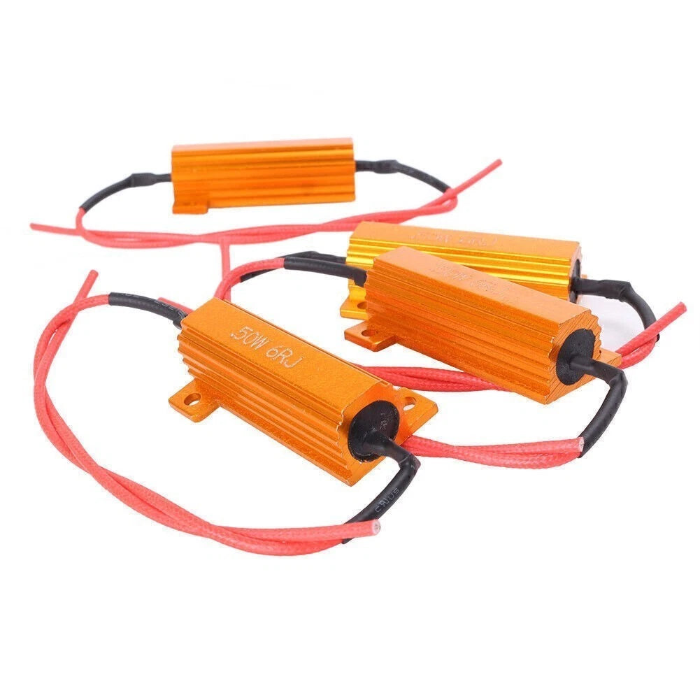 4X 50W 6ohm Load Resistor for LED Bulb Error Fix Turn Signal
