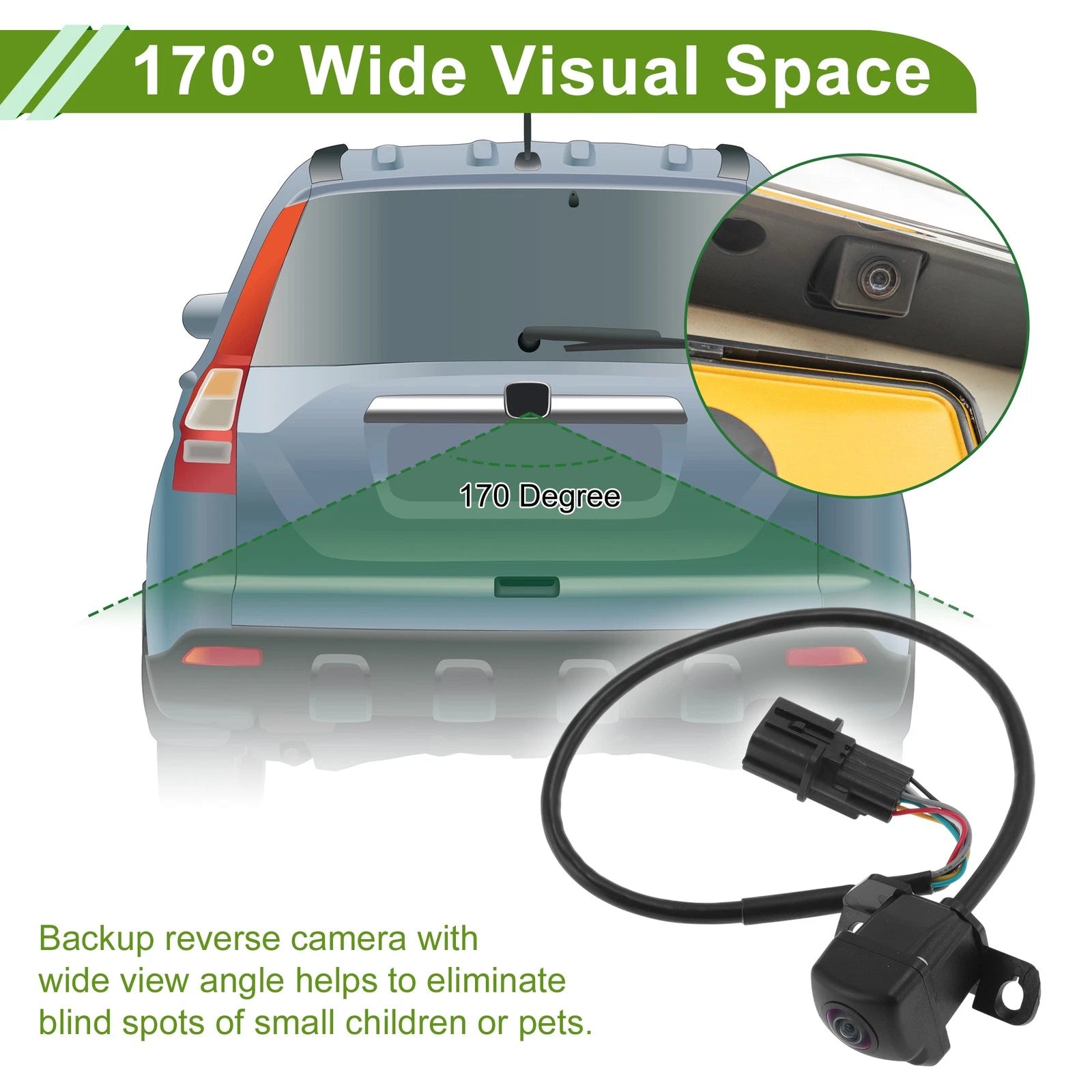 Rear View Backup Car Camera Replacement for Hyundai Mistra (2017–2018)