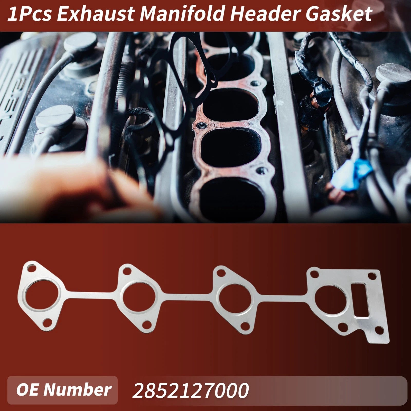 Exhaust Manifold Header Gasket Replacement for Hyundai Santa Fe (2001–2006)