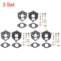Set of 3 Carburetor Repair Kits for Briggs & Stratton (394693, 291763, 295938)