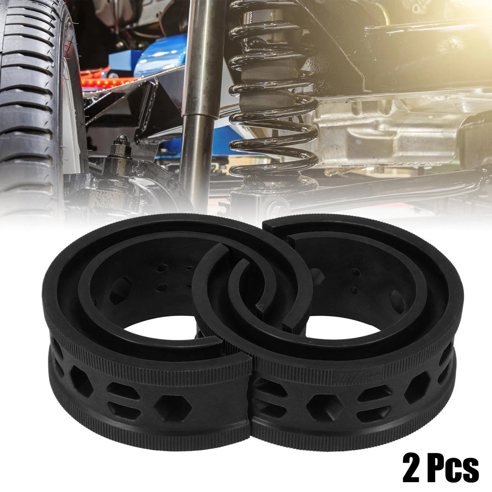 2 Pack Car Coil Spring Rubber Buffer for Ford and Chevy (Universal Fit)
