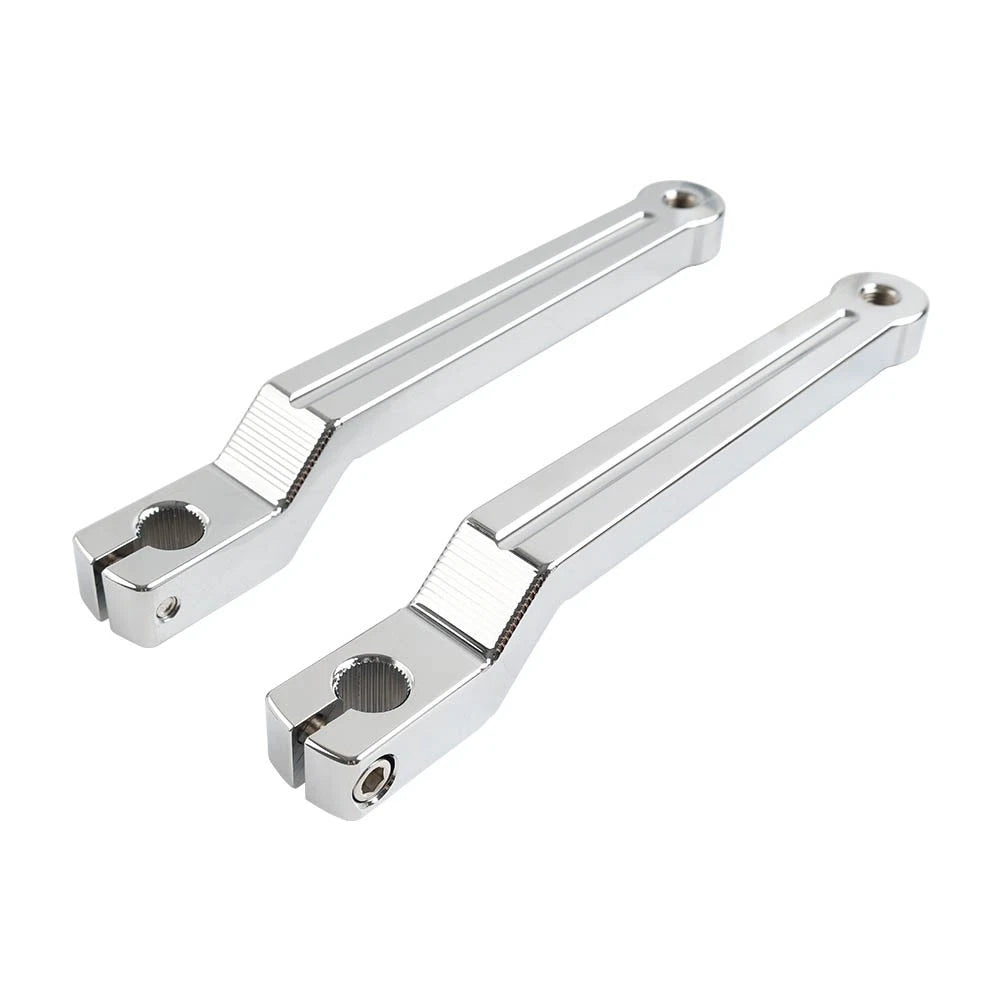 Chrome Heel & Toe Gear Shift Levers for Harley Softail Touring Trike