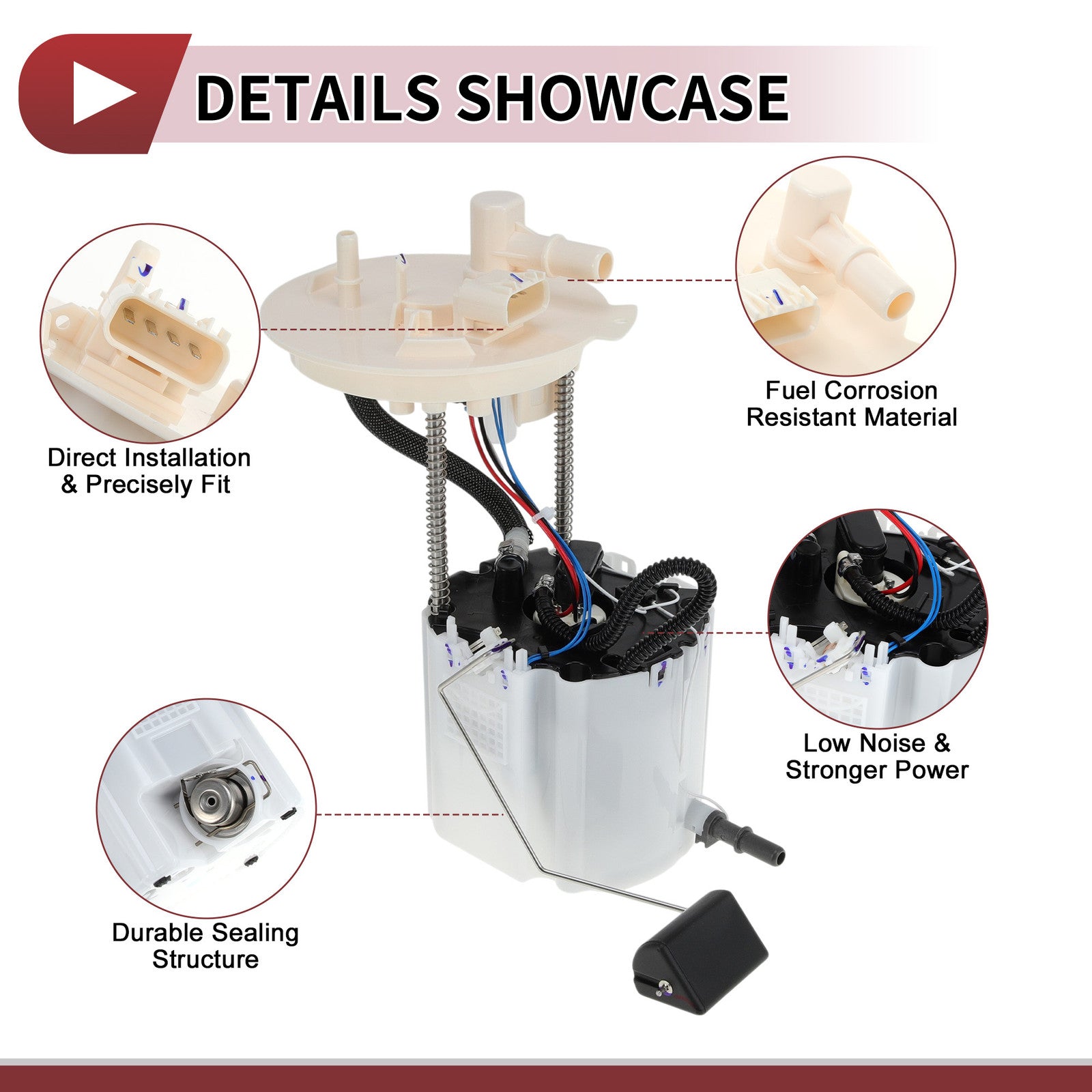 Electric Fuel Pump Assembly OEM Replacement for Cadillac ATS CTS Chevy Camaro (2013–2019)