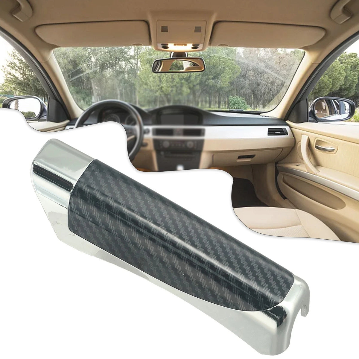 Carbon Fiber Hand Brake Protector Cover Trim for