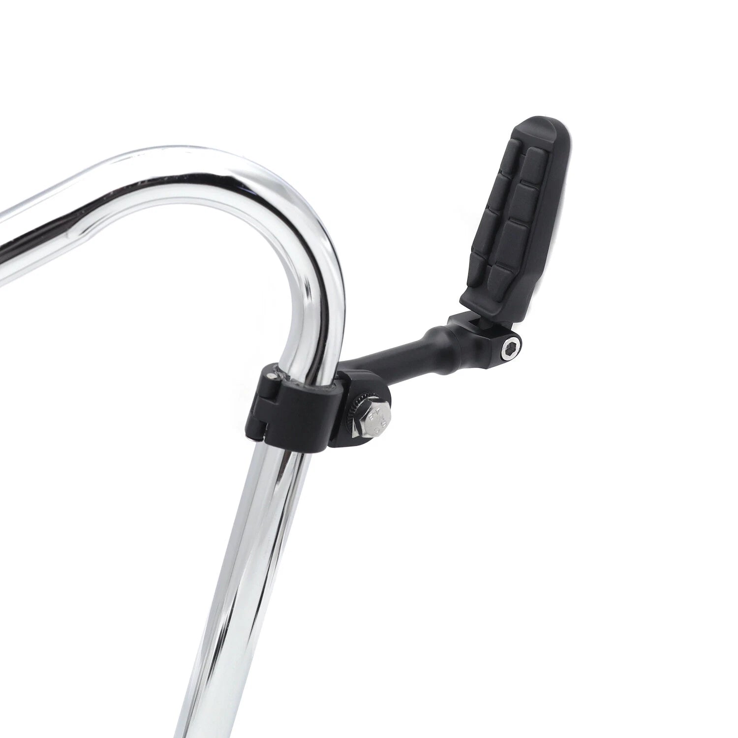 Saddle FootPeg 4.5" Footrest for Harley (1.25" Engine Guard, Black)