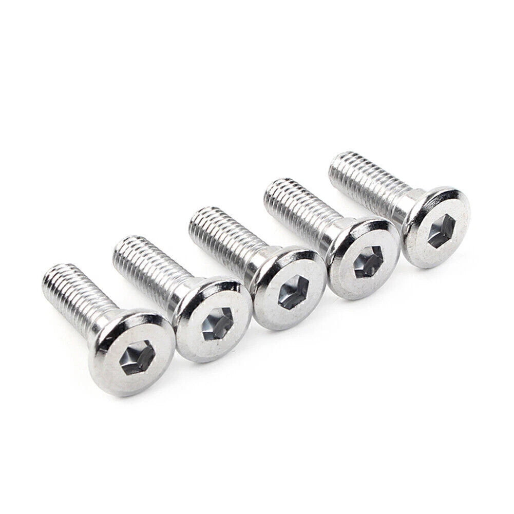 5x M8x25mm Steel Hex Socket Brake Rotor Screws Fasteners