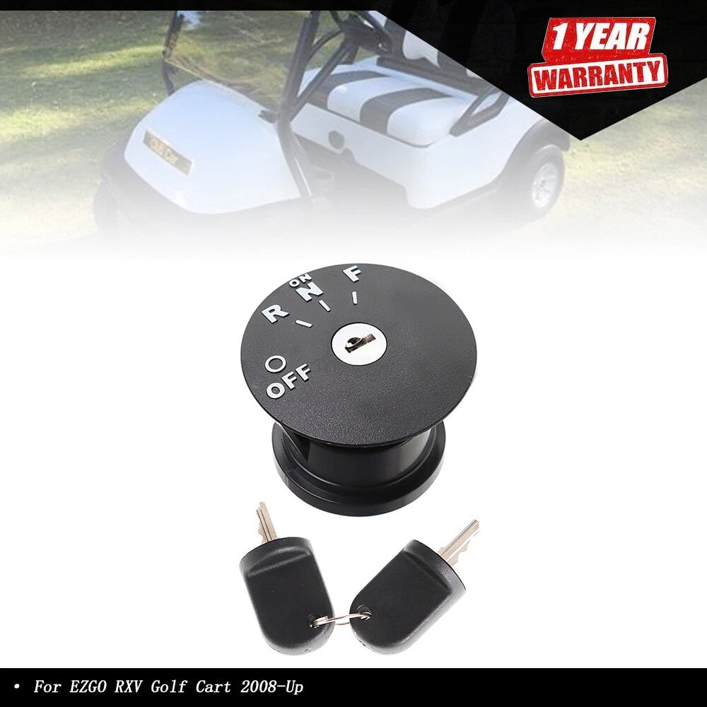 Ignition Key Switch Keys for EZGO RXV 48V Golf Cart (2008-Up)