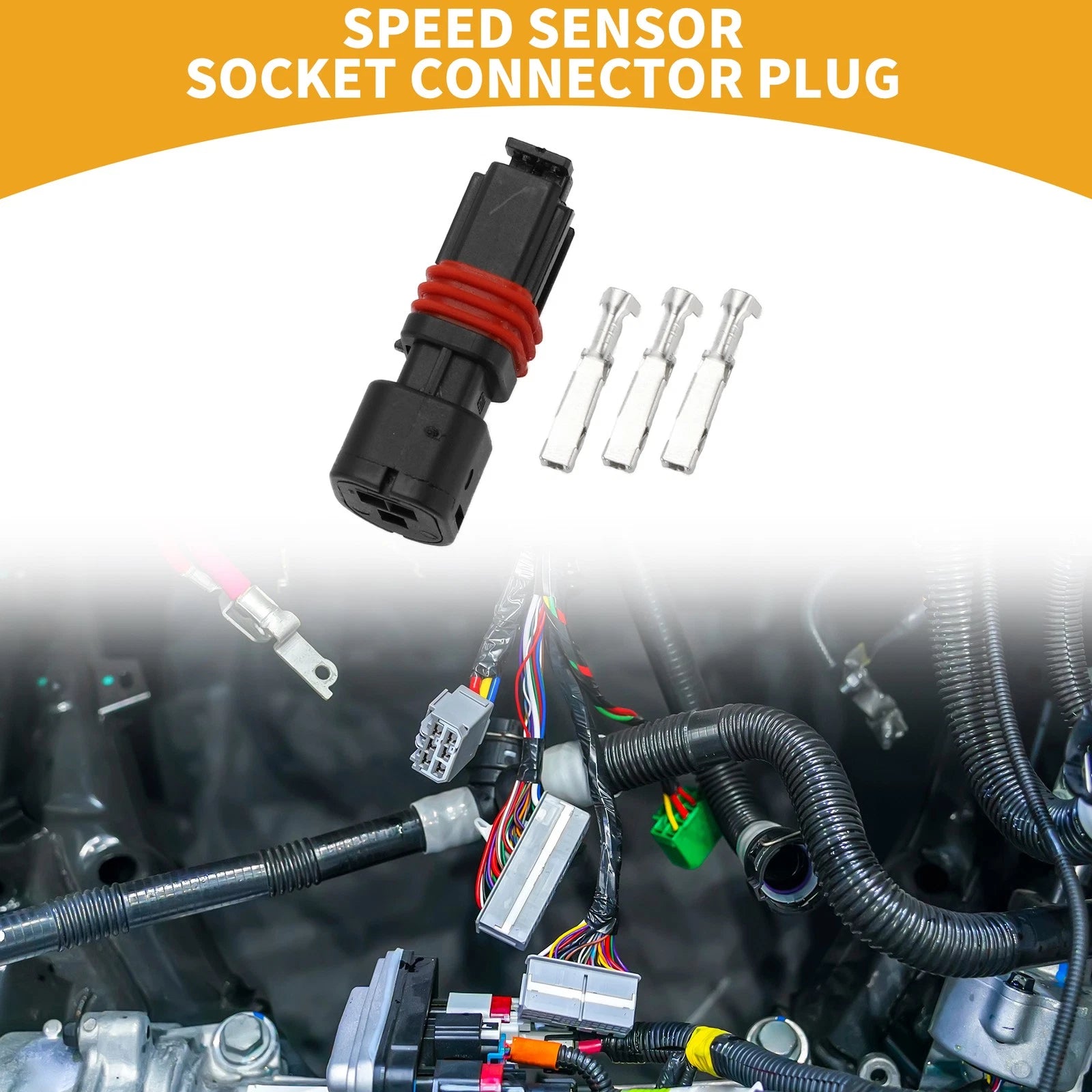 3 Pin Speed Sensor Socket Connector Plug for Renault Clio (1993–2023)