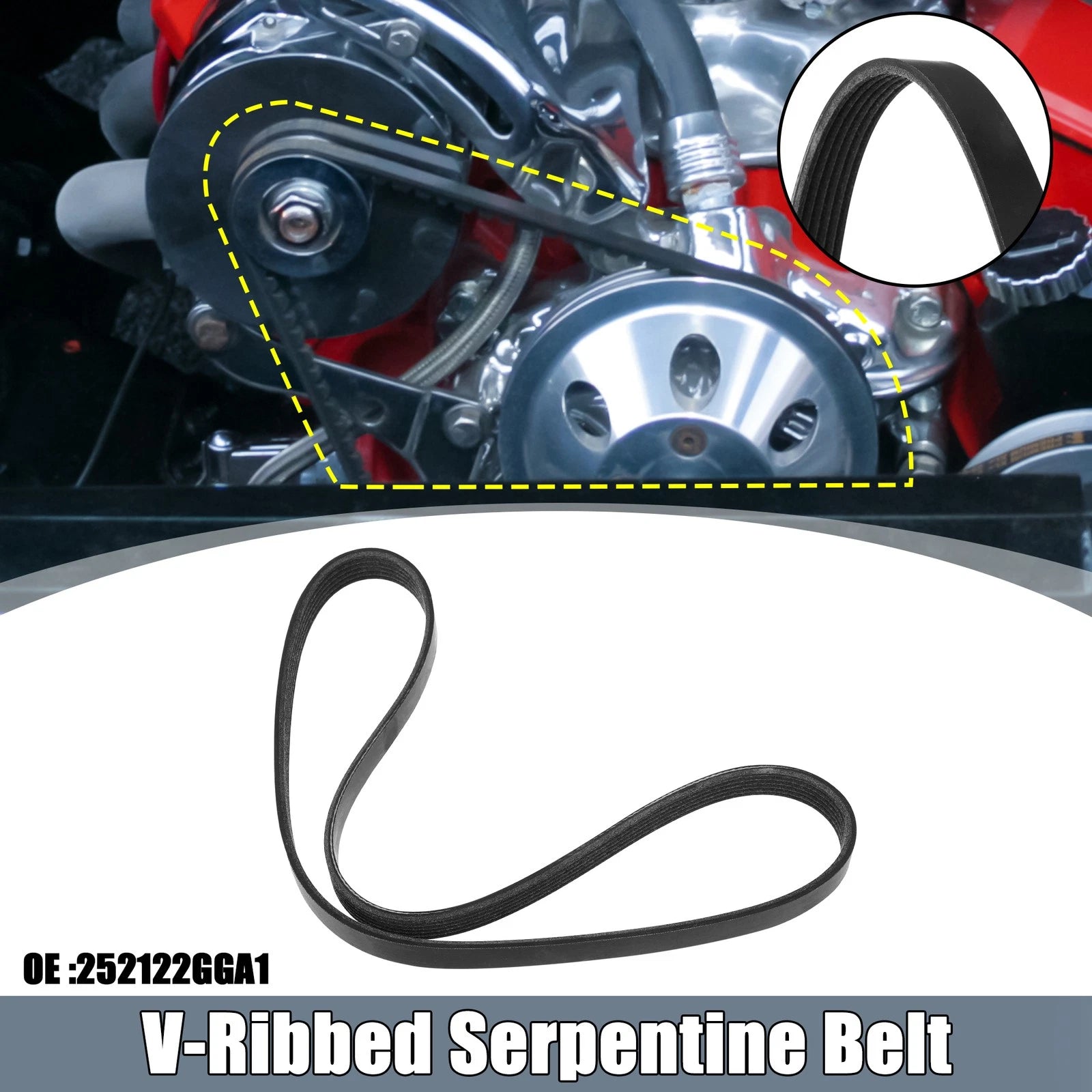 Serpentine Drive Belt Replacement for Hyundai Santa Fe (2016–2020)