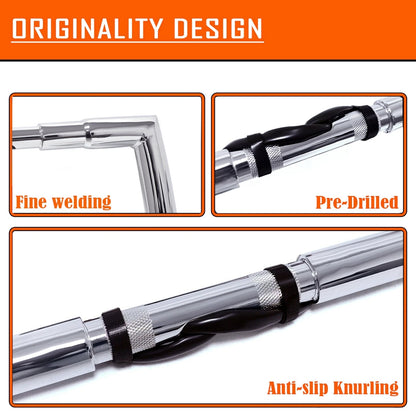 12" Prewired Pre-Drilled Ape Hanger Handlebar for Harley Road King (2014–2015)