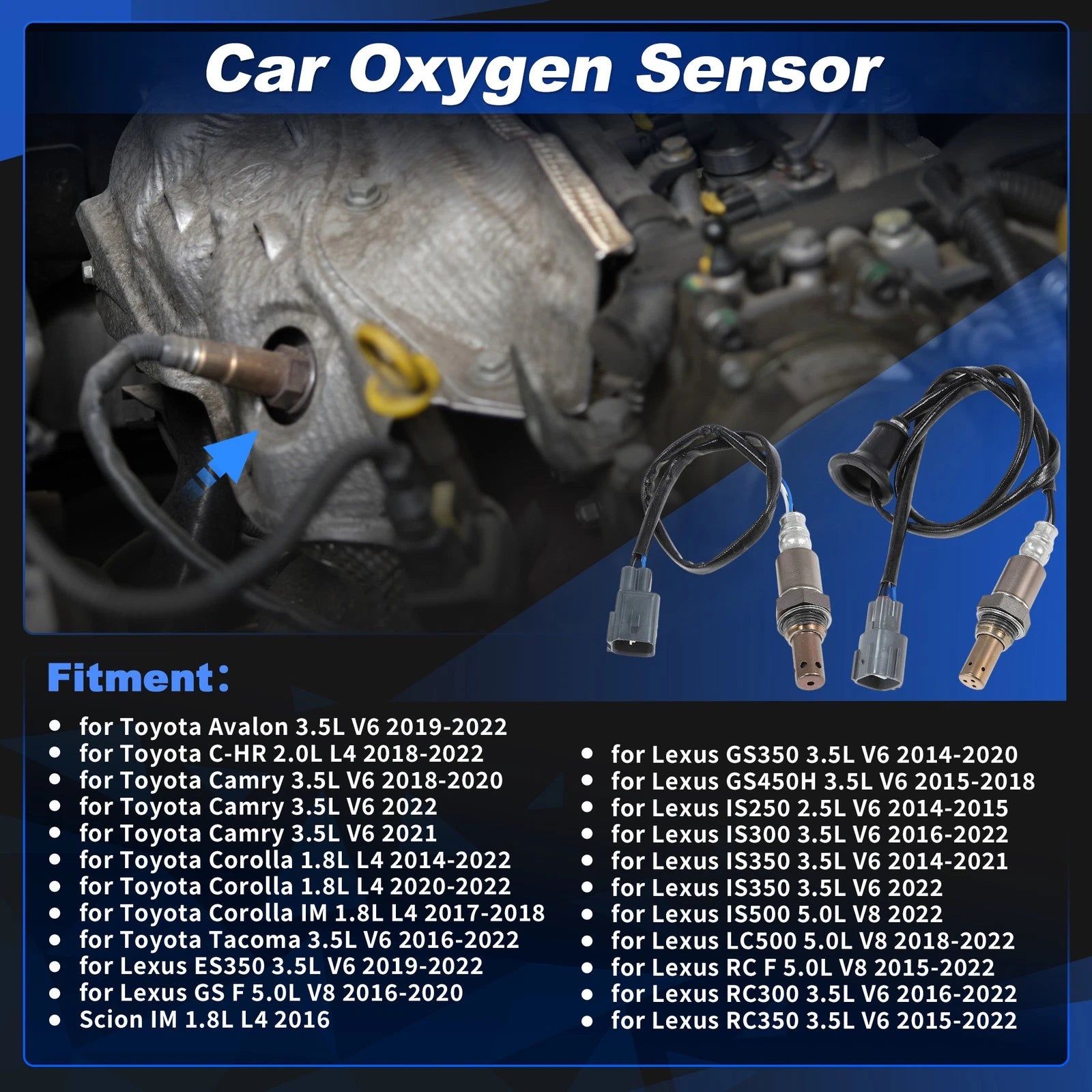 Oxygen Sensor Upstream Downstream for Toyota Camry 3.5L V6 (2018–2020)