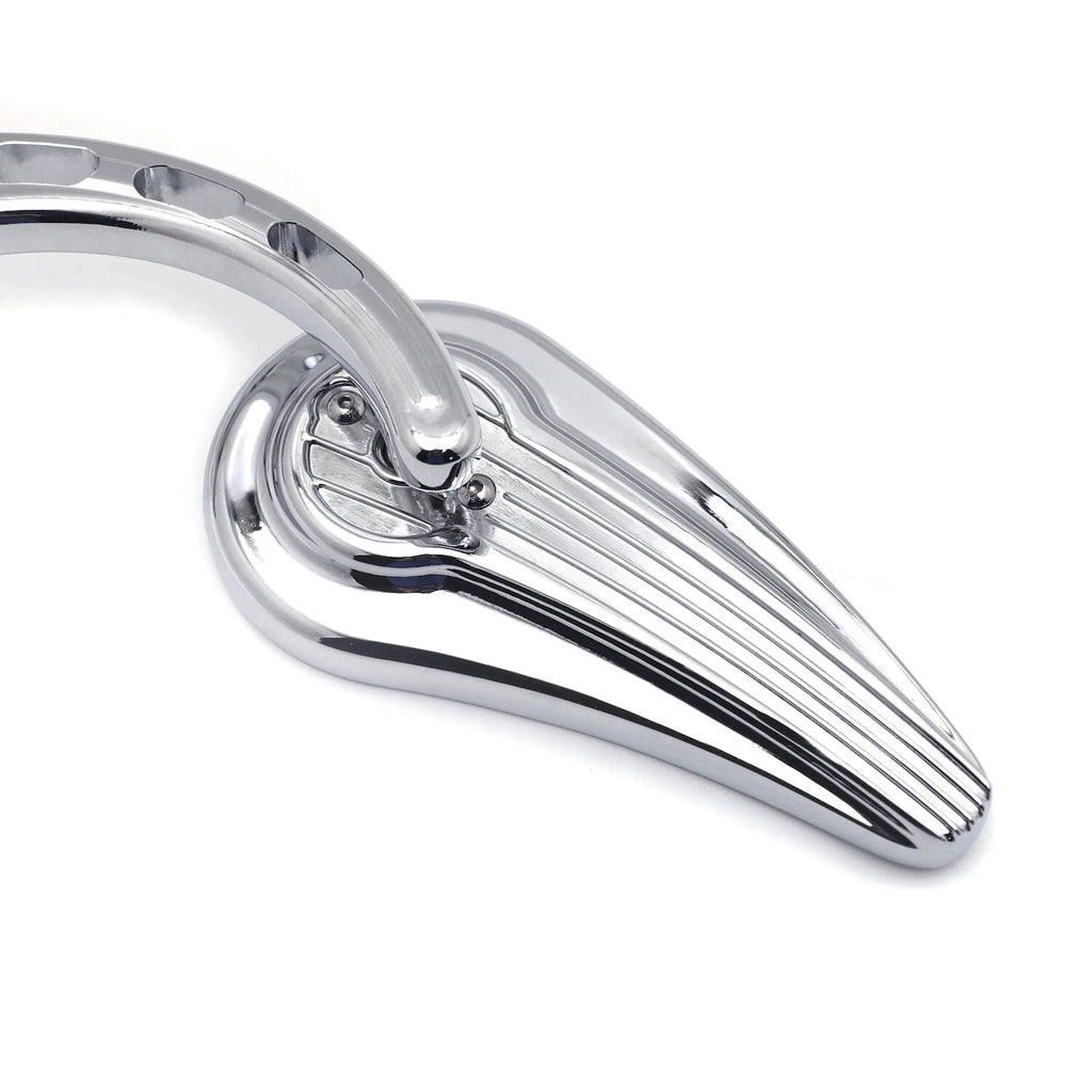 Chrome Raindrop Side Mirrors for Harley Softail (2018–2023)