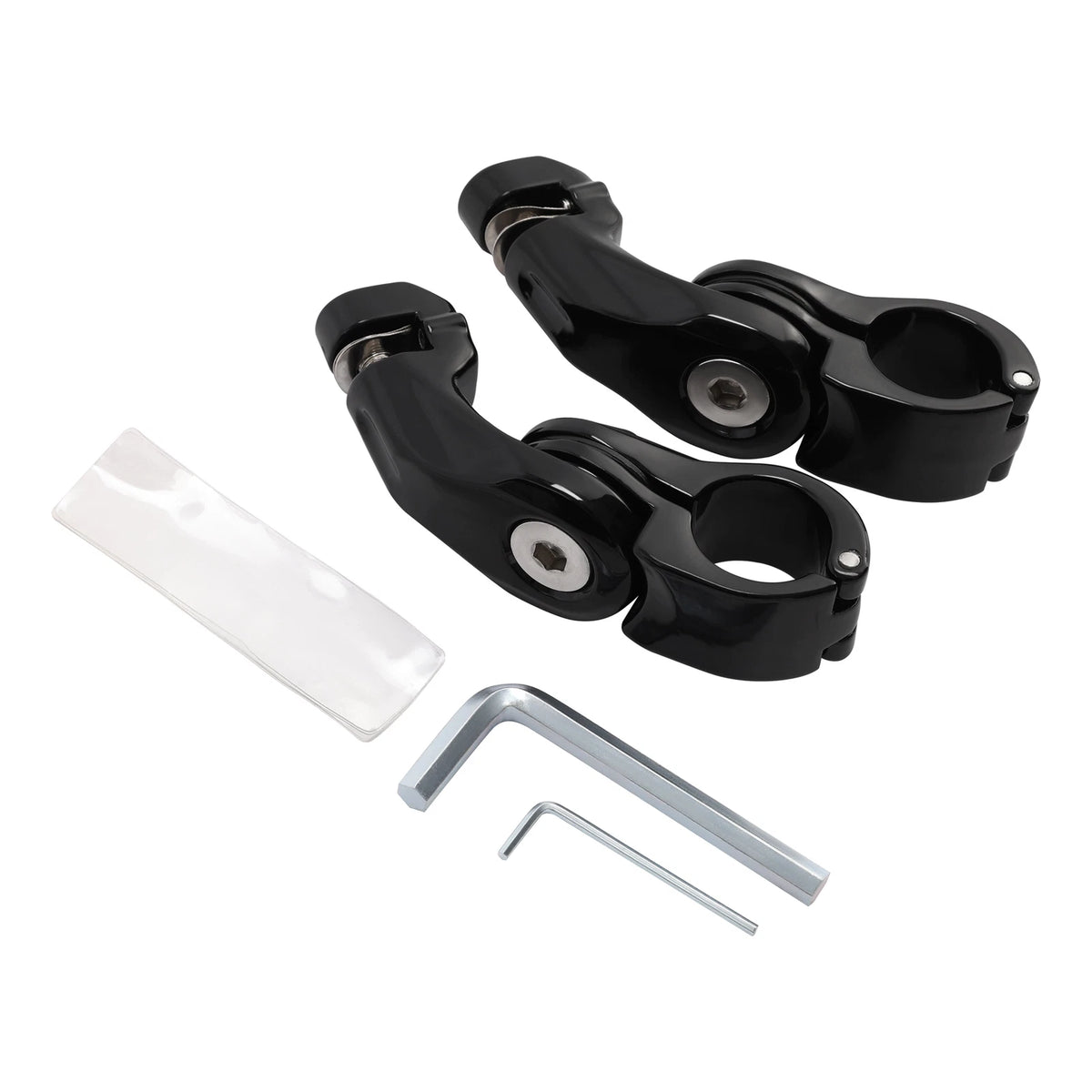 1-1/4" Short Angled Footpeg Pegs for Harley (Fits Engine Guard)