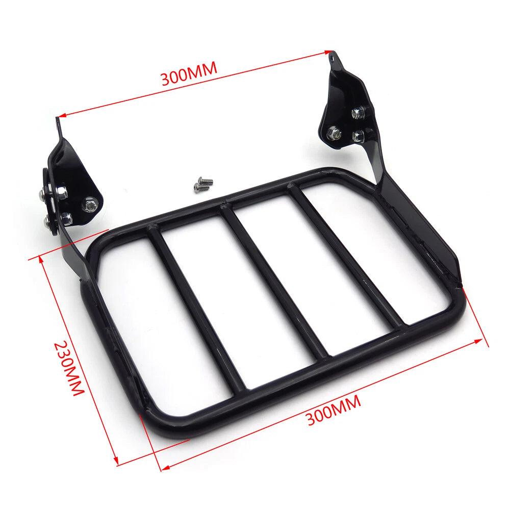 Black Sport Luggage Rack for Harley Davidson FLFB FLFBS FXBR (2018–Present)