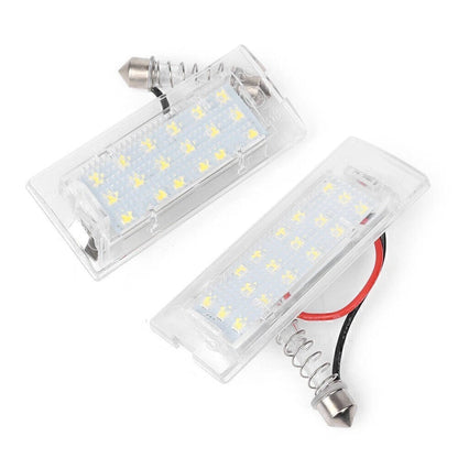 2X Error Free LED License Plate Lights for BMW X5 E53 X3 E83 (2003–2009)