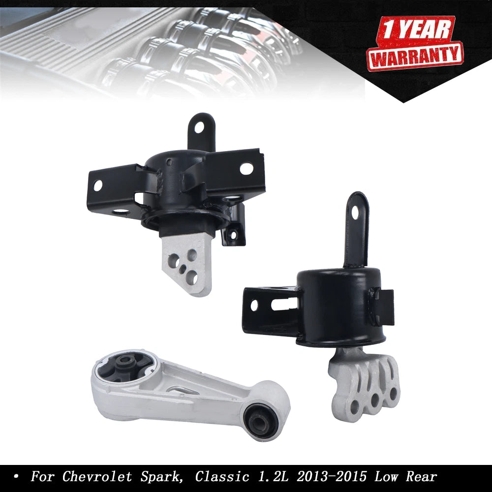 3PCS Engine & Trans Mount Set for Chevrolet Spark (2013–2015)