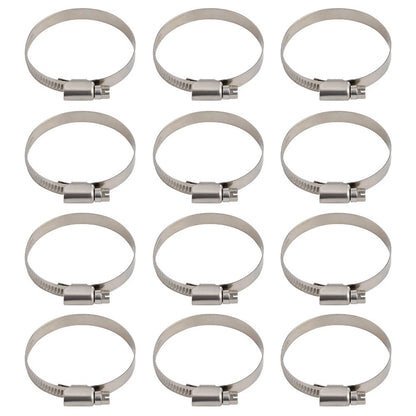 12PCS Carburetor Boot Insulator Intake Band Clamp for Honda CB750 (1969–1978)