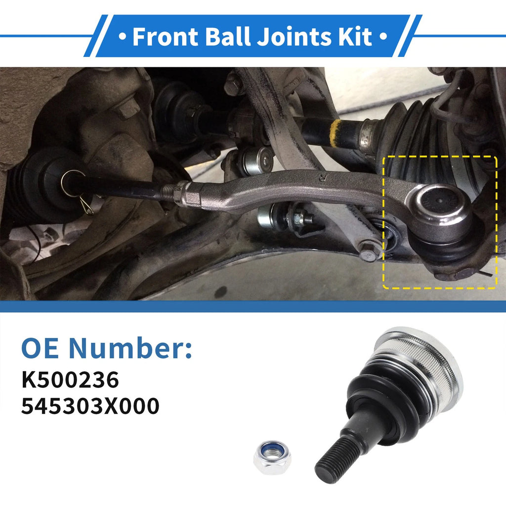 2 Pcs Front Lower Ball Joints Replacement for Hyundai Elantra (2011–2016)