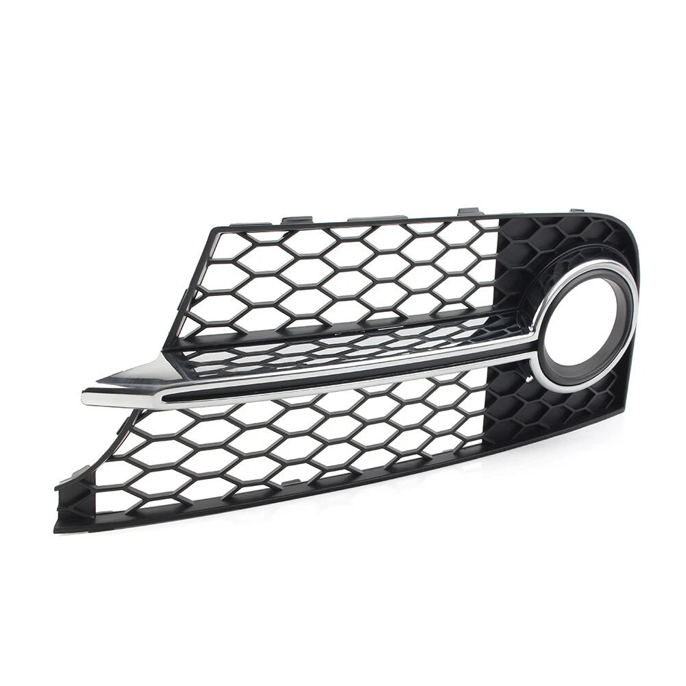 Front Bumper Honeycomb Fog Light Grille Cover for Audi TT MK2 TTS (2011–2014)