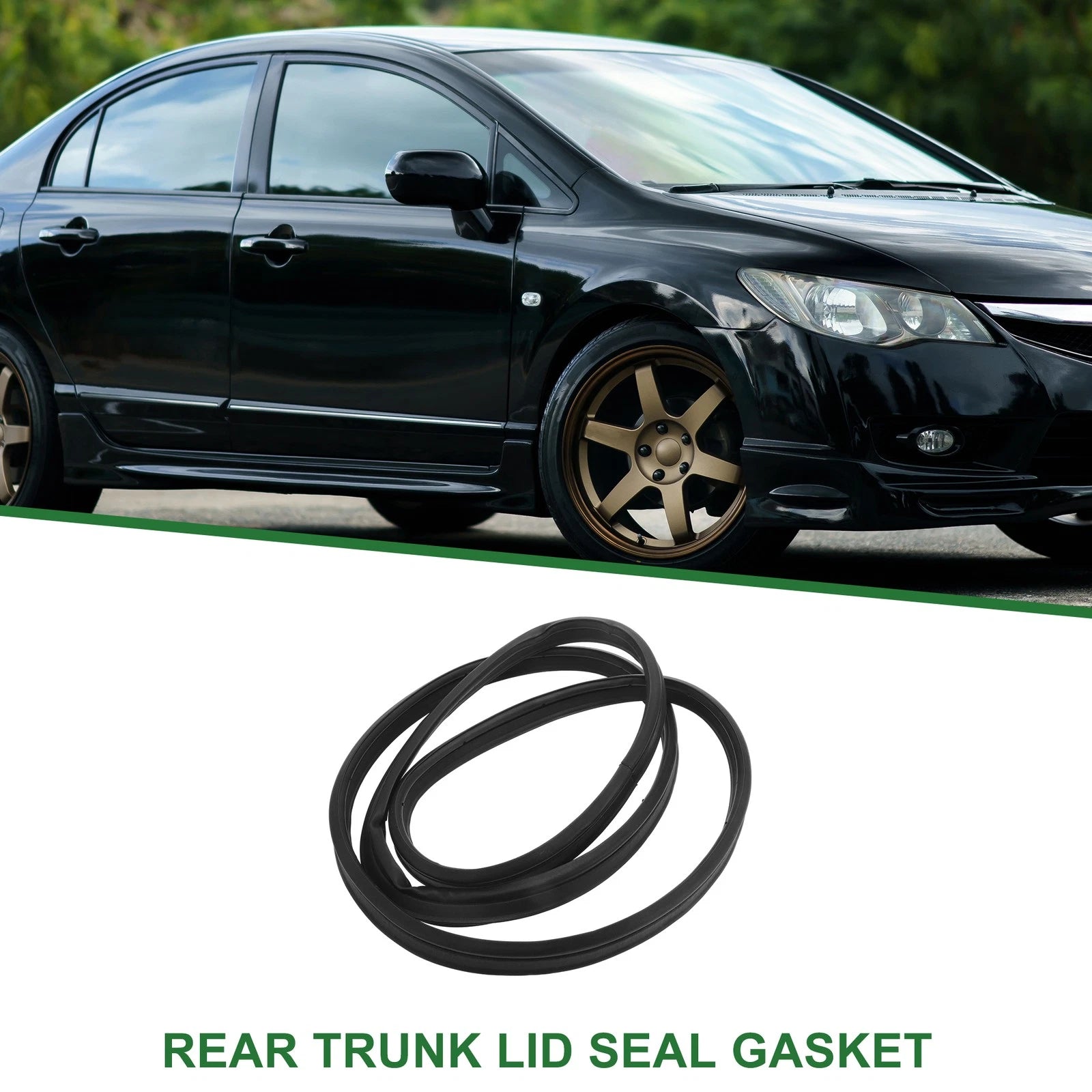 1pc Rear Trunk Weatherstrip Seal Strip Replacement for Honda Civic (2012–2015)