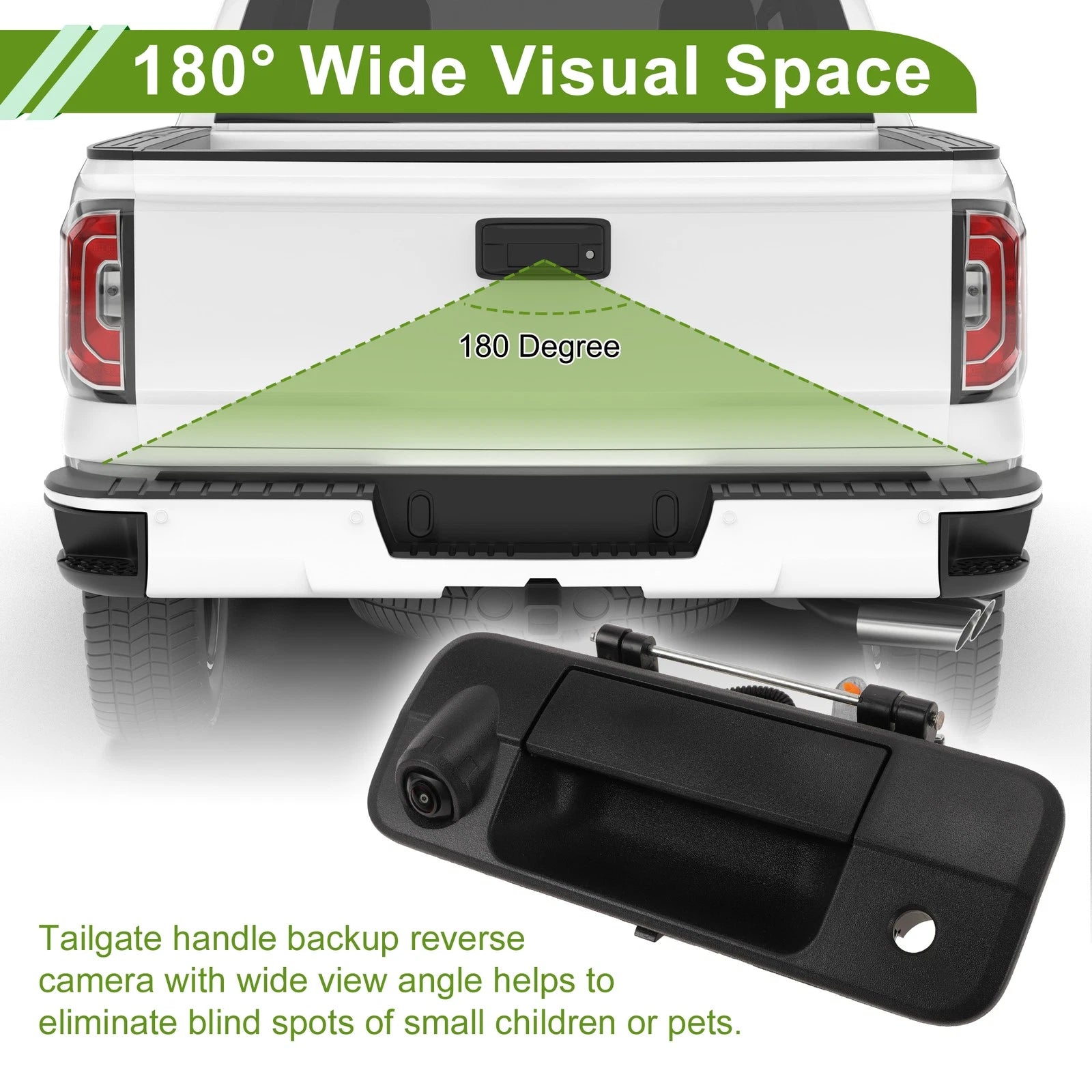 Tailgate Handle with Backup Rear View Camera for Toyota Tundra (2007–2013)