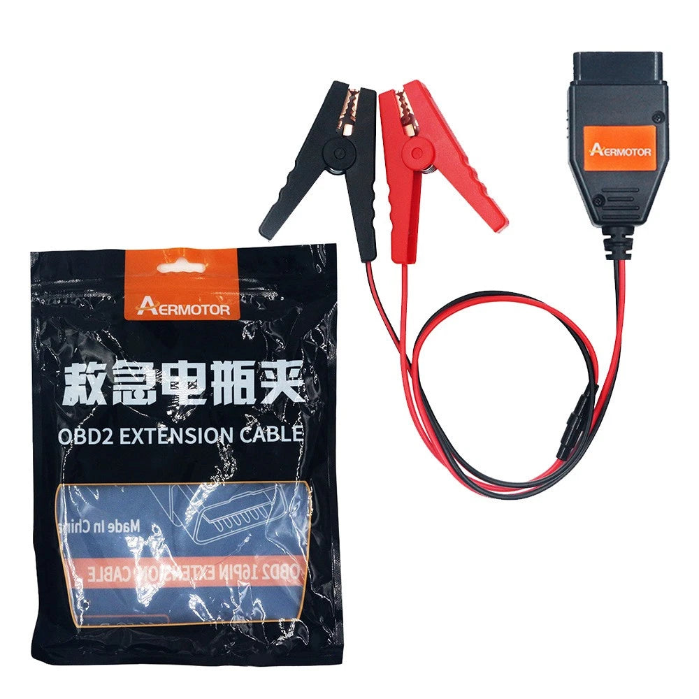 OBDII Smart Power Battery Charging Clip Tool for Universal Car Jump Starter