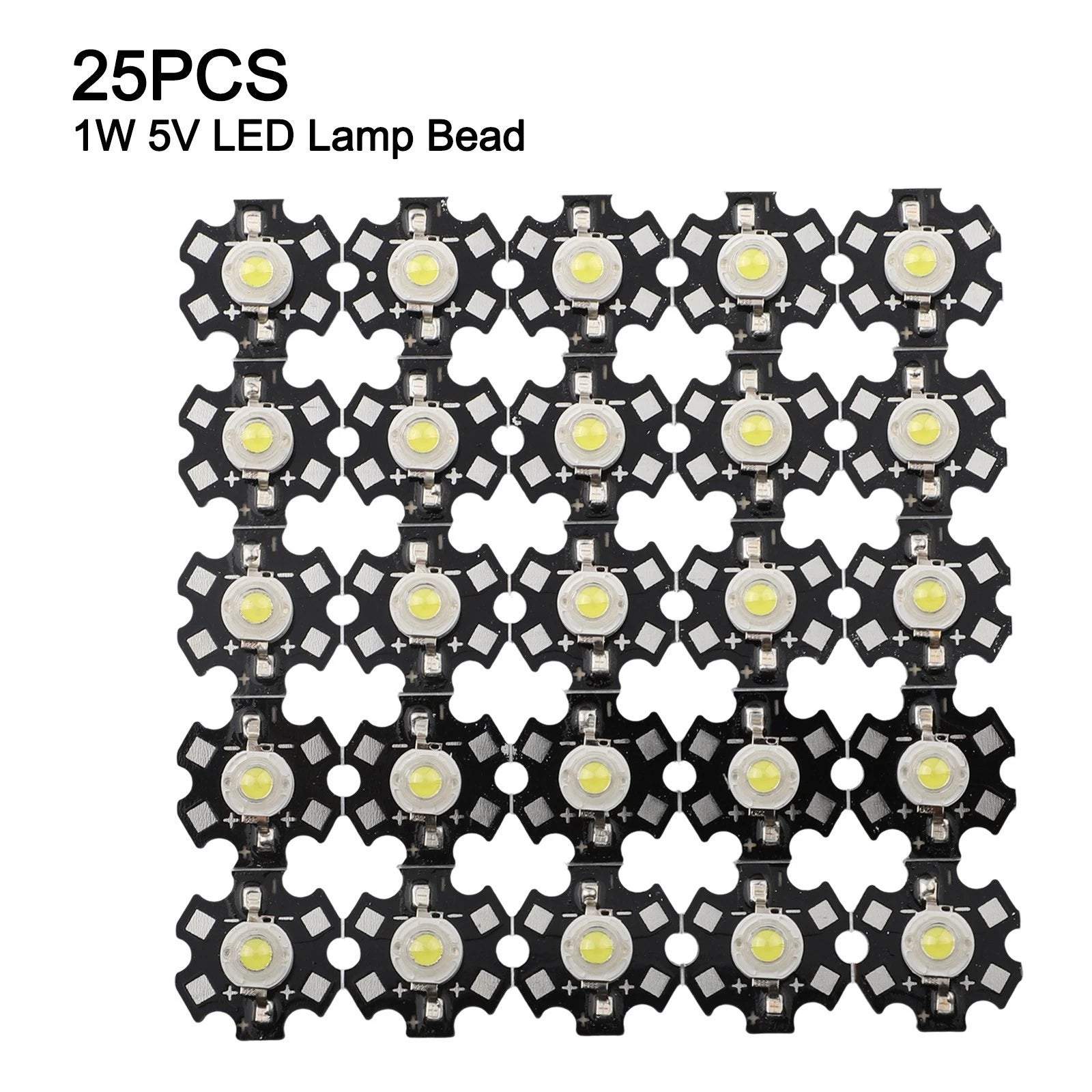 25pcs 1W 5V LED Lamp Beads for Floodlight Performance