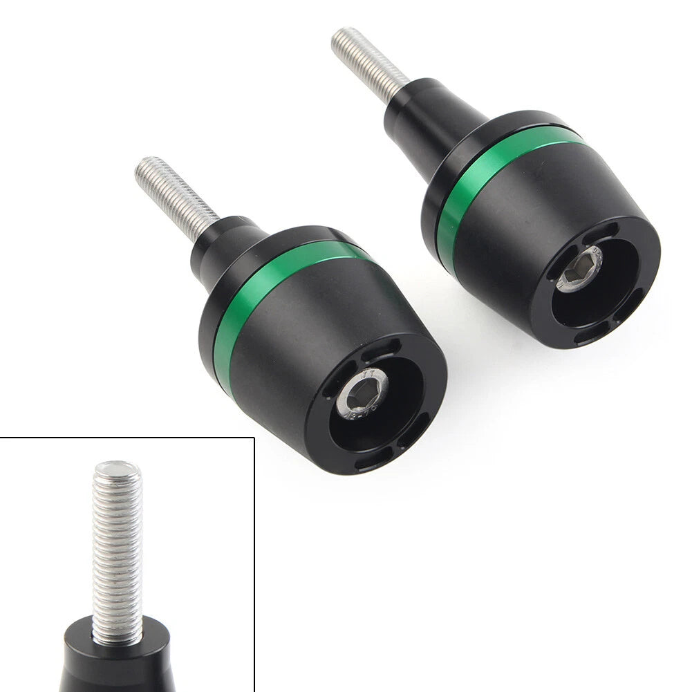 2xFrame Sliders Crash Protector For Yamaha Suzuki Honda Kawasaki Universal Green