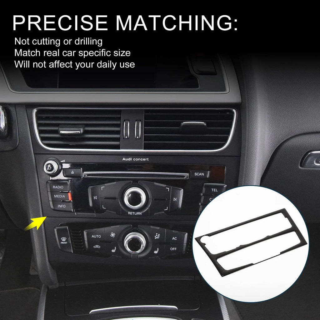 Navigation CD Panel Air Outlet Cover Trim for Audi A4 B8 A5 S5 (2009–2016)