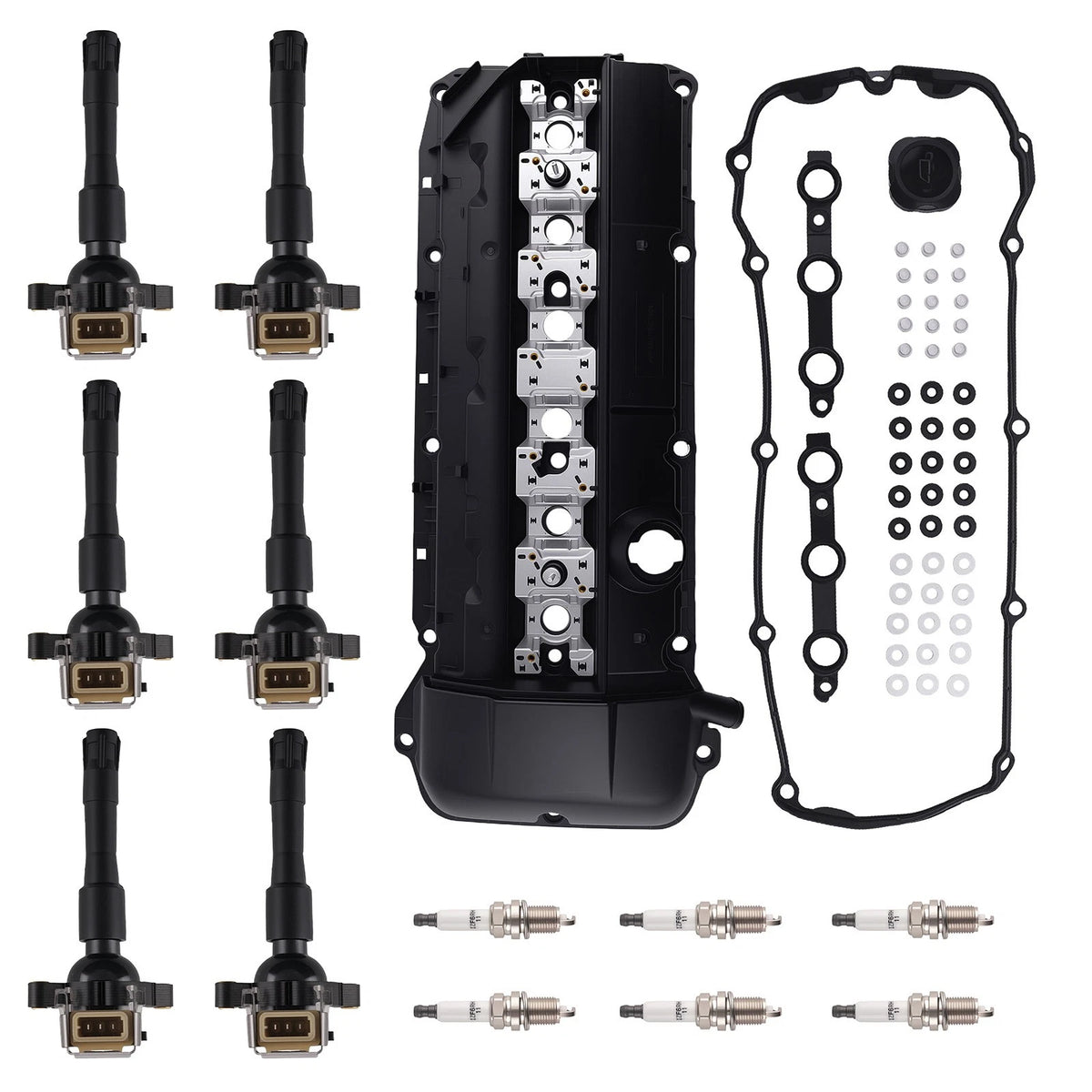 DOHC Valve Cover with 6 Ignition Coils for BMW 323i 325i 328i (1999–2000)