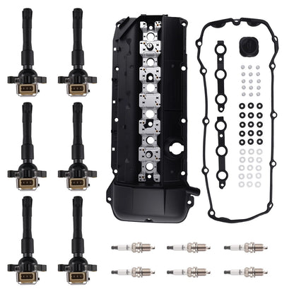 DOHC Valve Cover with 6 Ignition Coils for BMW 323i 325i 328i (1999–2000)