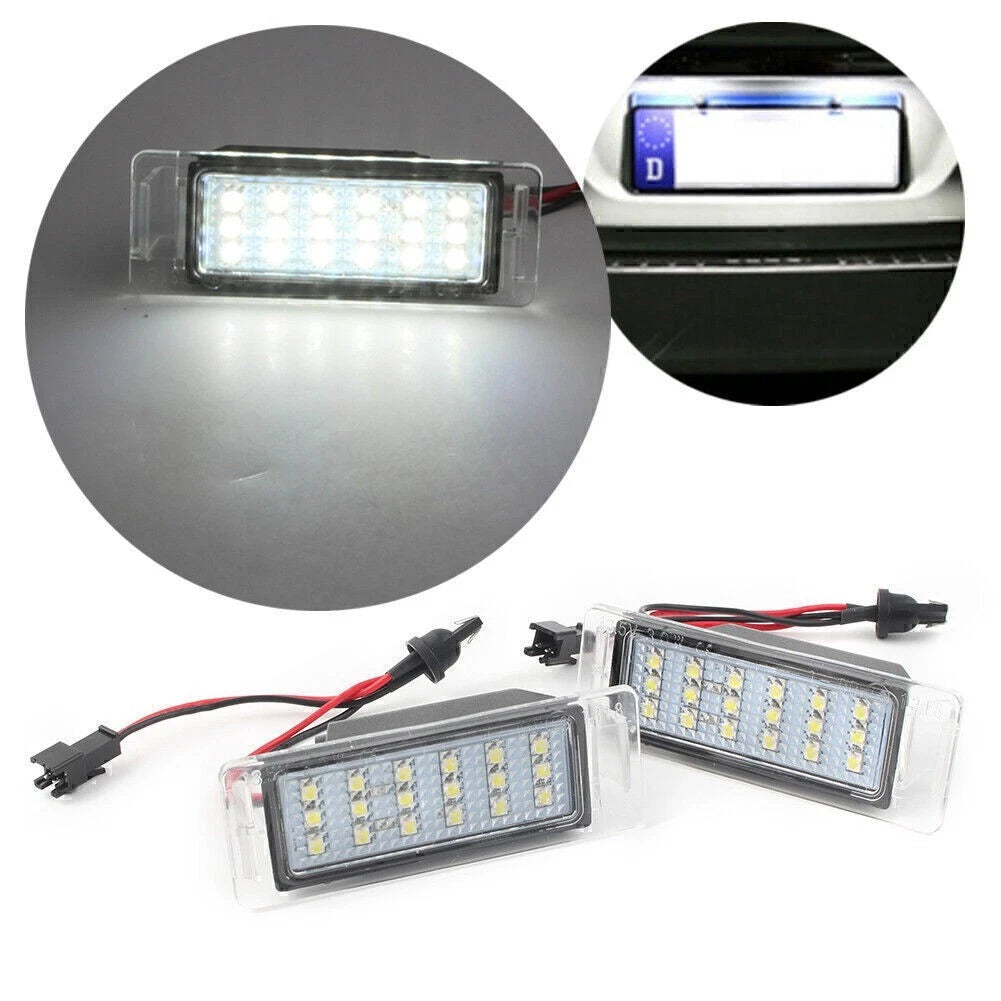 2Pcs License Plate Lamps for Chevrolet Cruze Camaro (Error Free, LED)