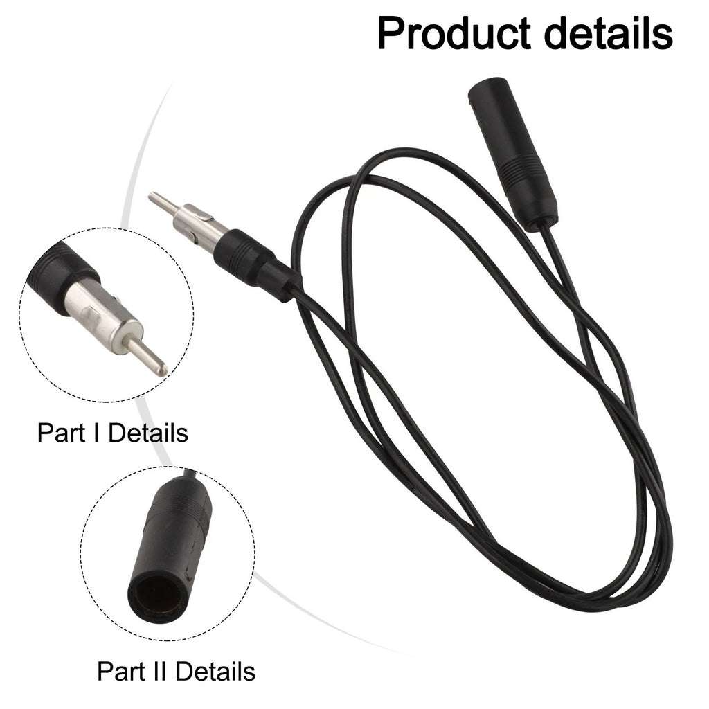 Car Radio Auto AM/FM for antenna Extension Cable Wire 100cm