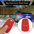 Red Silicone Key Case for Opel Corsa D (2006–2014) - 2 Buttons