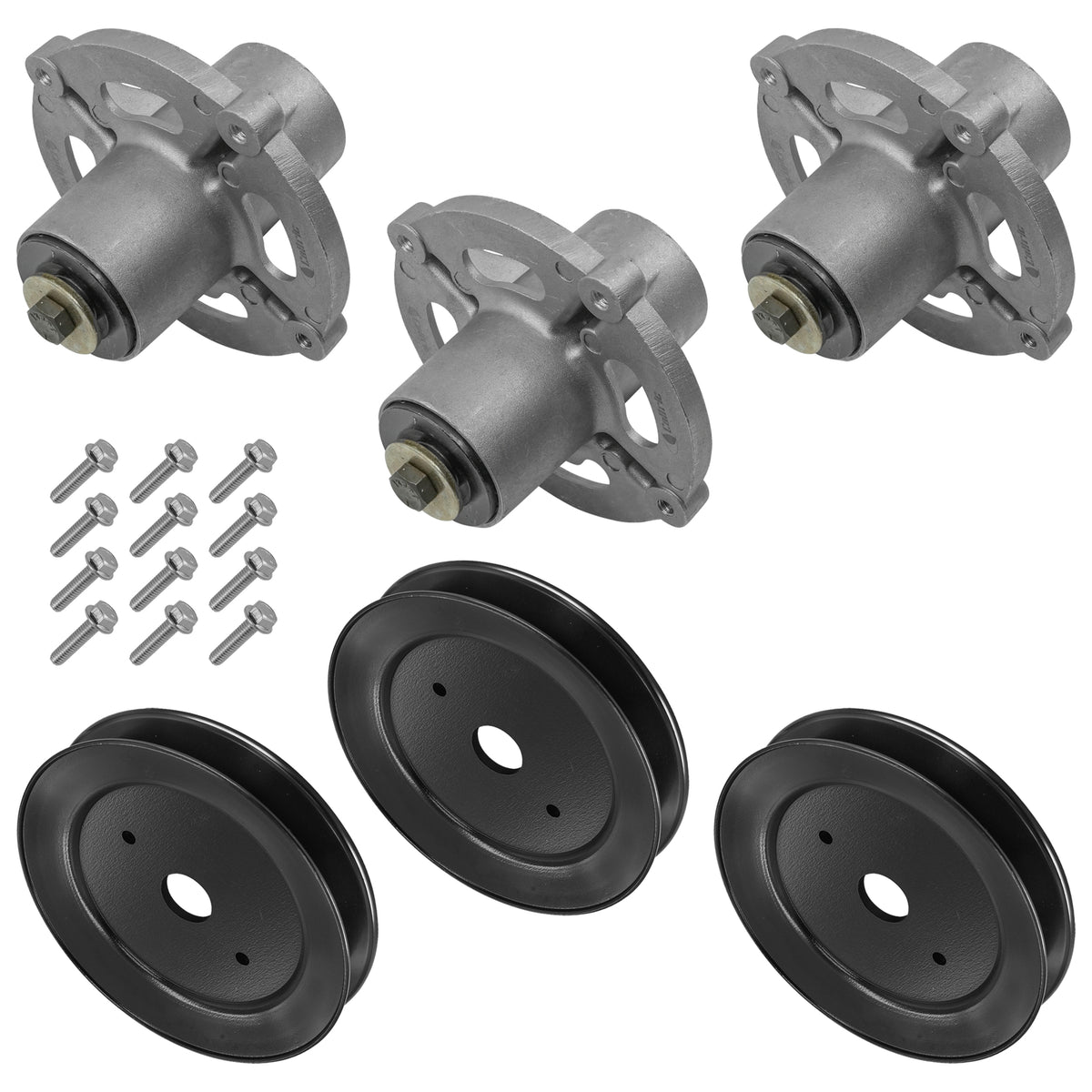 Deck Spindles with Pulleys Replacement for Simplicity Snapper (2000–2000)
